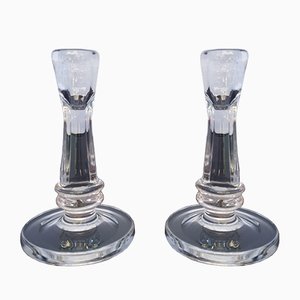 Vintage Kerzenhalter von Cristallerie Saint Louis, 2er Set