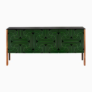 Grünes Loop Sideboard mit 3 Türen von Coucou Manou für Coucou Manou / Nell Beale