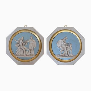 Medallones de pared de guerreros griegos de Cupioli Luxury Living, 2018. Juego de 2