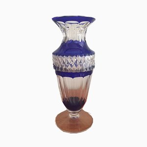 Vase Mid-Century en Cristal de Val Saint Lambert