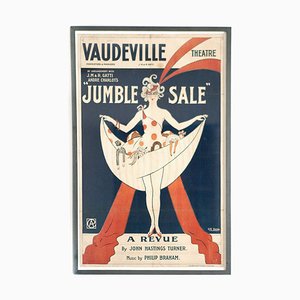 Póster del teatro Vaudeville enmarcado de Georges Kugelmann Benda, años 20