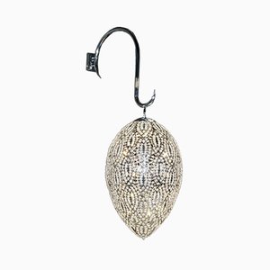 Arabesque Egg Wandlampe aus Stahl & Kristallglas von VGnewtrend