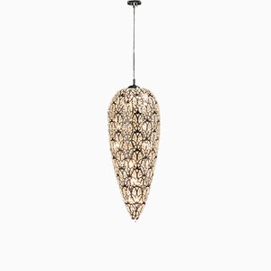 Lámpara colgante Sensation pequeña de acero y cristal de VGnewtrend