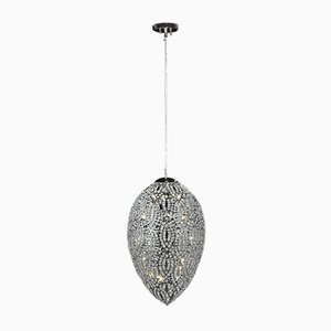 Lámpara colgante Egg Arabesque de acero y cristal de Giorgio Tesi para VGnewtrend