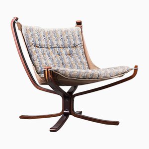 Silla Falcon vintage de Sigurd Ressell para Vatne Møbler, años 70