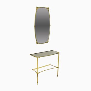 Console avec Miroir, 1970s, Set de 2