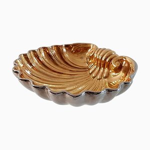 Large Vintage Ceramic Clam Shell Bowl from San Marco