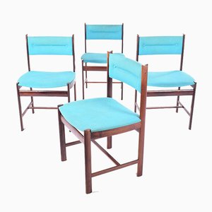 Danish Rosewood Dining Chairs, 1960s, Set of 4