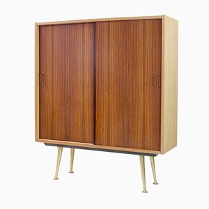 Brass & Rosewood Tall Cabinet, 1960s