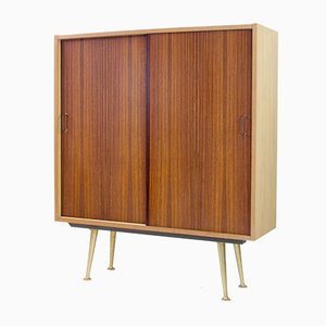 Hochschrank aus Messing & Palisander, 1960er