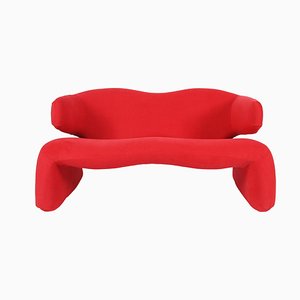 Red Djin Sofa by Olivier Mourgue, 1960s