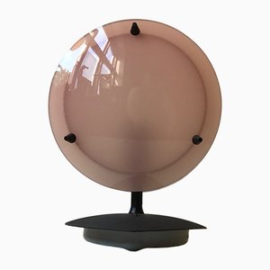 Mid-Century Italian Pink & White Acrylic Glass Table Lamp, 1960s