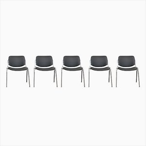 Desk Chairs DSC 106 by Giancarlo Piretti for Castelli / Anonima Castelli, Italy, 1965, Set of 5