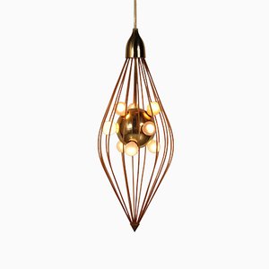 Italienische Mid-Century Deckenlampe, 1950er