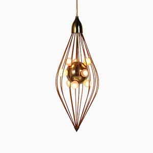 Italienische Mid-Century Deckenlampe, 1950er