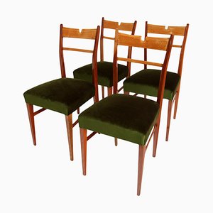 Mid-Century Italian Dining Chairs, Set of 4