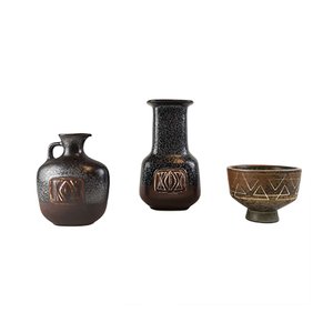 Mid-Century Ceramics by Gunnar Nylund for Rörstrand, Set of 3