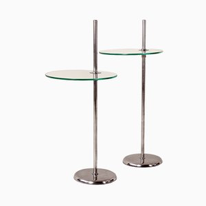 German Adjustable Side Tables, 1930s, Set of 2