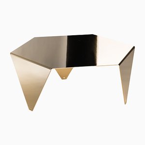 Mesa de centro Ruche de oro pulido de Giorgio Ragazzini para VGnewtrend