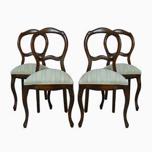 Antique Baroque Dining Chairs, Set of 4