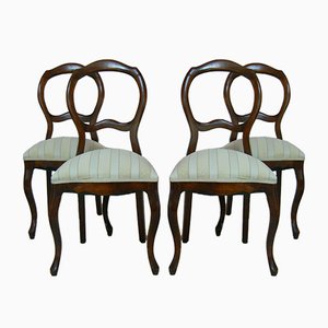 Antique Baroque Dining Chairs, Set of 4