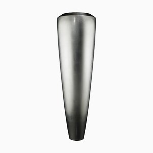 Large Silver Leaf Low-Density Polyethylene Obice Vase by Giorgio Tesi for VGnewtrend