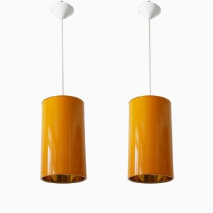 Mid-Century Modern Pendant Lamps from Erco, 1970s, Set of 2