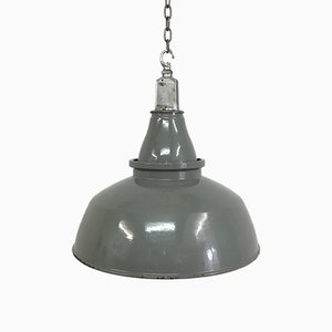 Lámpara colgante de fábrica grande de Thorlux, años 50