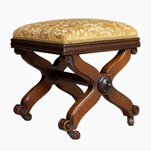 Ottomane William IV Antique en Acajou