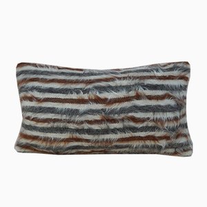 Angora Wool Shaggy Kilim Pillow Cover