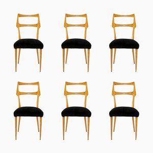 Sillas de comedor italianas Mid-Century. Juego de 6