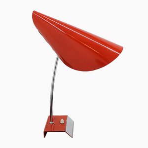 Rote Mid-Century Tischlampe von Josef Hurka für Napako, 1950er