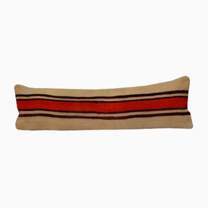 Long Handwoven Wool Kilim Pillow Cover