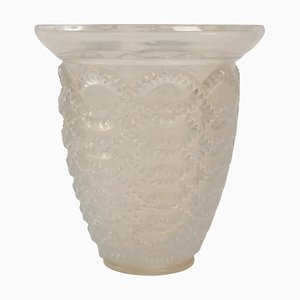 Vase Guirlandes en Verre Opalescent par René Lalique, 1935