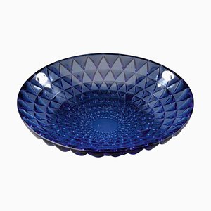 Scodella Rosace blu di René Lalique, anni '30