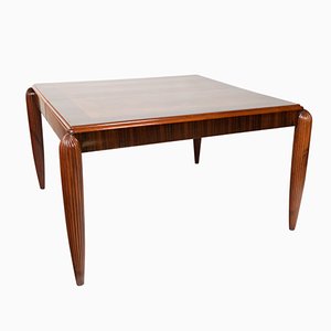 Extendable Macassar & Amboyna Burl Dining Table, 1920s