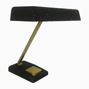 Mid-Century Brown Table Lamp by Hillebrand, 1960s