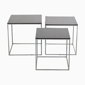 PK71 Satztische von Poul Kjaerholm für E. Kold Christensen, 1960er, 3er Set