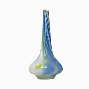 Gestreifte Vintage Murano Vase von Venini, 1960er