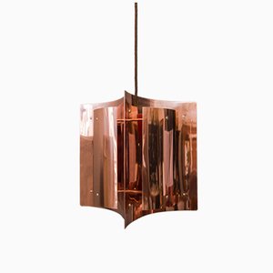 Danish Copper Pendant Lamp by Svend Aage Holm Sørensen, 1960s