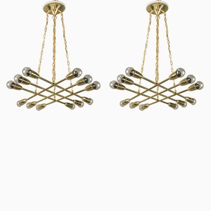Chandeliers by Rupert Nikoll, 1950s, Set of 2