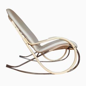 Vintage Swiss Rocking Chair by Paul Tuttle for Strässle, 1970s