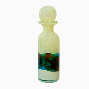 Glass Decanter Bottle by Michael Harris for Mdina, 1970s