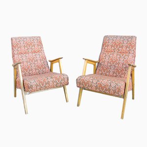 Mid-Century Eastern Bloc Armchairs, 1960s, Set of 2