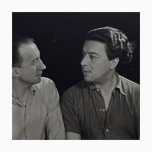 Photo de Paul Eluard and André Breton par Man Ray pour Pierre Gassmann, 1977