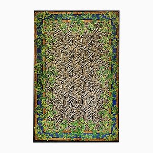 Teppich mit Efeu-Motiven & Zebra-Muster von Gianni Versace für Versace, 1980er