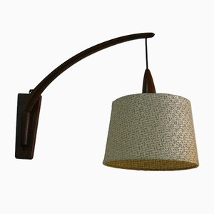 Dänische Mid-Century Wandlampe aus Teak, 1950er