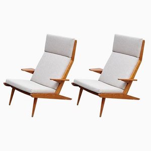 High Back Lounge Chairs by Koene Oberman, 1960s, Set of 2