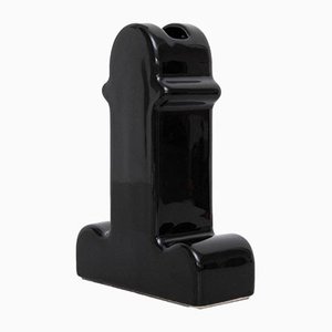 Schwarze Modell 73/100 Shiva Vase von Ettore Sottsass für BD Barcelona