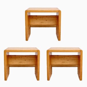 Vintage Stools by Charlotte Perriand, Set of 3